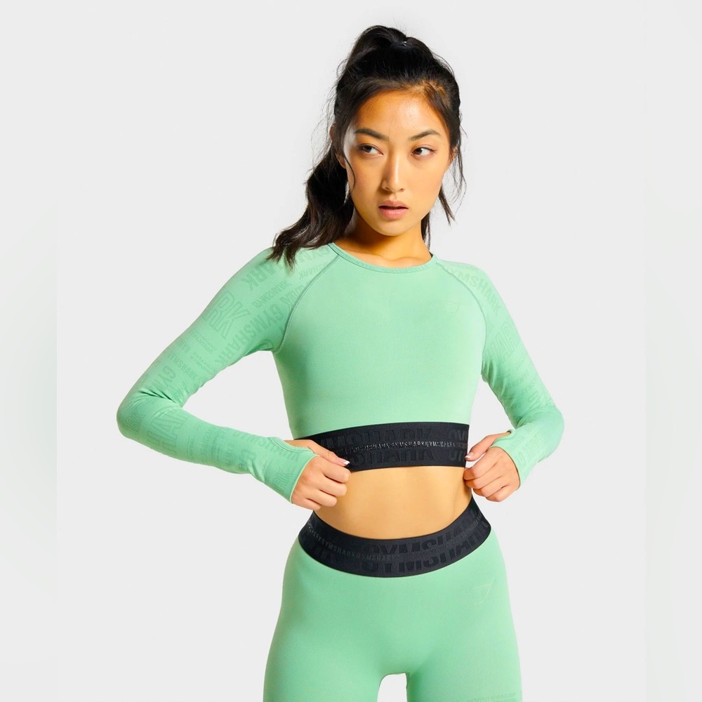 GYMSHARK VISION long sleeve crop top